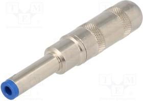 S10, Вилка, питания DC, "мама", на провод, пайка, 11А, 5,5мм