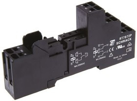 RT7872P, Панелька, PIN: 8, 16А, 240ВAC, H: 48,3мм, W: 15,8мм, DIN, Серия: RT/5