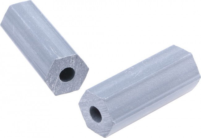 HS-8-8, SPACER, PVC, 9.5MM X 25.4MM