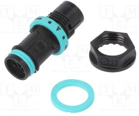 THB.381.M3E, Разъем: питания AC, зажим под винт, "мама", TH381, 0,25-1мм2, 400В