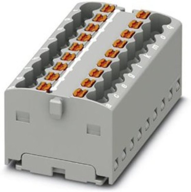 3002760, DIN Rail Terminal Blocks PTFIX 18X1,5 GY