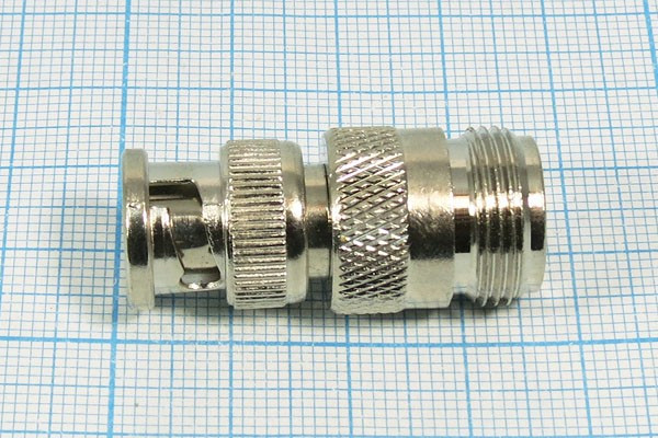 Разъем BNC вилка - разъем N розетка