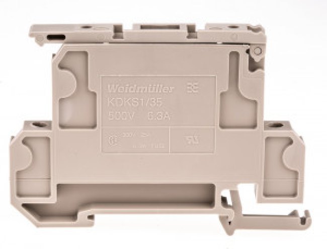 9532440000, SAK Series Beige Fused DIN Rail Terminal, 0.5 4mm², Double-Level, Screw Termination, Fused