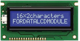 FC1602E04-NSWBBW-91*E, DISPLAY, ALPHANUMERIC, 16X2, WHITE