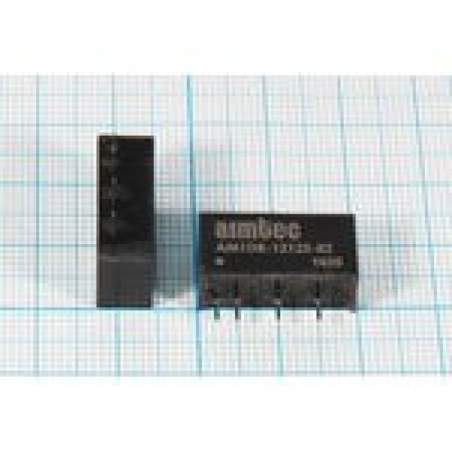 AM1DR-1212S-RZ, DC/DC преобразователь, 1Вт, вход 10.8…13.2В, выход 12В/83мА; конст ИП\Преобразовател