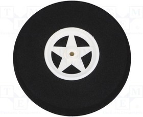 HY006-00304, Колесо, Кол-во шт: 1, d: 75мм, Диам.вала: 3мм, Покрытие: поролон HY006-00304, Колесо, Кол-во шт: 1, d: 75мм, Диам.вала: 3мм, Покрытие: поролон