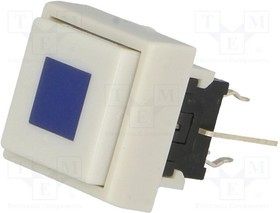 PB6135FAL-4, Переключатель: клавиатура, Пол: 2, DPDT, 0,1A/30ВDC, белый, LED