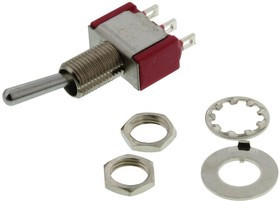 7205TCWCQE, Toggle Switches DPDT MOM-OFF-MOM