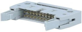 DS1012-20LNN0A, Вилка, IDC, "папа", PIN: 20, IDC, на шлейф, 1,27мм, позолота, 1А