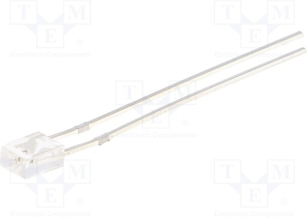 OSR5PA7BA1B, LED; rectangular; 2x3x4mm; red; 500?800mcd; 100°; Front: flat; 20mA