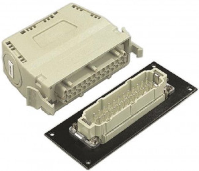 09330009984, Heavy Duty Power Connectors PANEL FIXING HAN 10B METAL
