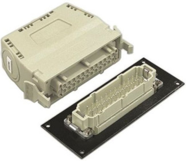 09330009984, Heavy Duty Power Connectors PANEL FIXING HAN 10B METAL