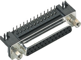 09681535613, Разъем D Sub, угловой, Standard, Гнездо, 9 контакт(-ов), DE, Пайка