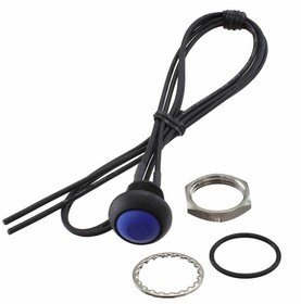 PB7B2FM7M1CAL00Y500, Pushbutton Switches PB ON/OFF FC Blue M1 Term IP68 .5m LHS