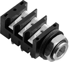 ACJS-MHDR, CONNECTOR, STEREO JACK, 6.35MM, PANEL