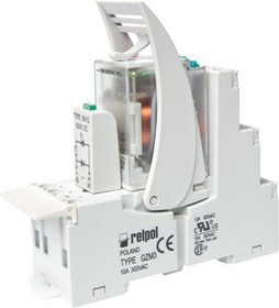 PIR3-230AC-00LV (gray), Реле интерфейсное, 3PDT, Uобмотки 230VAC, номинальная нагрузка 10A, ширина 1
