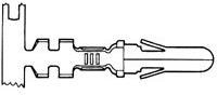 350389-1, Pin &amp; Socket Connectors .14 MNL CRIMP PIN