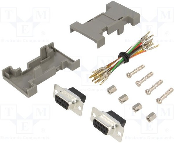 GA-0909-FF-LG-K, Переходник: адаптер, D-Sub 9pin "мама", с обеих сторон