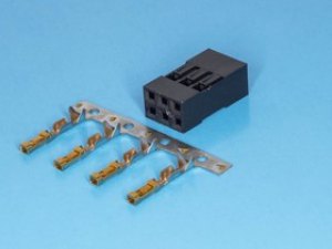 BLD-6, Разъем 2х3 гнездо на кабель, шаг 2.54мм, с контактами BLD-6, Разъем 2х3 гнездо на кабель, шаг 2.54мм, с контактами
