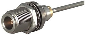 24_N-50-3-51/19-_NE, RF Connector, N-Type, Brass / Stainless Steel, Socket, Straight, 50Ohm, Solder Terminal 24_N-50-3-51/19-_NE, RF Connector, N-Type, Brass / Stainless Steel, Socket, Straight, 50Ohm, Solder Terminal