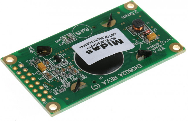 MCOB20805AV-EYP, Графический OLED дисплей, 8 x 2, Желтый на Черном, 5В, Параллельный, 58мм x 32мм, -40 °C MCOB20805AV-EYP, Графический OLED дисплей, 8 x 2, Желтый на Черном, 5В, Параллельный, 58мм x 32мм, -40 °C