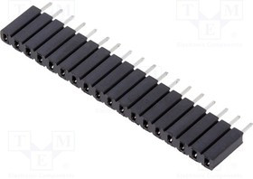 BL1.18Z, Гнездо, штыревое, "мама", PIN 18, прямой, 2,54мм, THT, 1x18, луженые