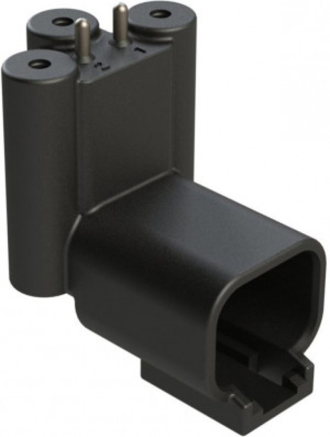 ATF13-2P-BM31, Automotive Connectors 2Pin 3X Screw Boss Ext Height Gold