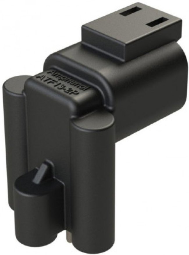 ATF13-2P-BM31, Automotive Connectors 2Pin 3X Screw Boss Ext Height Gold