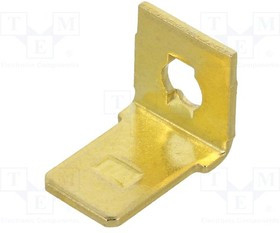 KEYS1256, Наконечник: плоский, 6,4мм, 0,8мм, "папа", M3, винтами, латунь