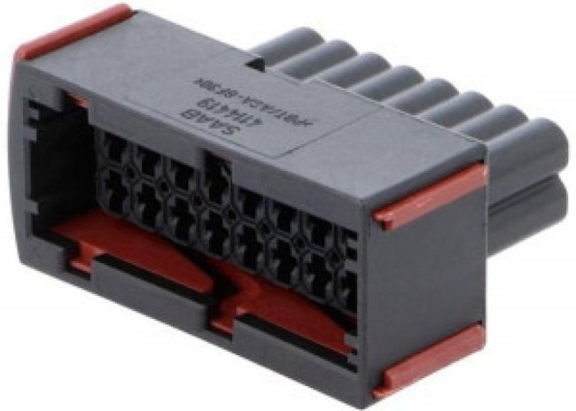 1-963217-1, Conn Housing RCP 16 POS 5mm Crimp ST Cable Mount Black Carton
