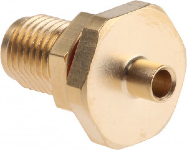 R124326003W, RF Connectors / Coaxial Connectors SMA / STRAIGHT BULKHEAD JACK PANEL SEAL SOLDER TYPE - CABLE .085