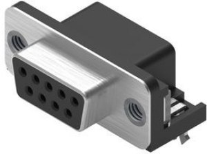 D-Sub connector, 9 pole, standard, angled, solder connection, 618009211821 D-Sub connector, 9 pole, standard, angled, solder connection, 618009211821