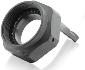 09F7S721XM21, Circular MIL Spec Backshells Black Straight Adapter Assembly