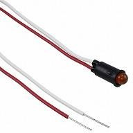 5100H3, PANEL MOUNT INDICATOR, LED, 6.35MM, AMBER, 2V