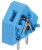 PCB terminal, 1 pole, pitch 5 mm, AWG 28-12, 24 A, cage clamp, blue, 236-744