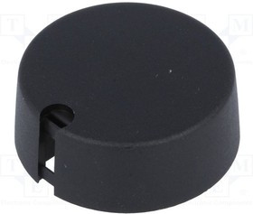 A1040069, Ручка, с указателем, пластмасса, dоси: 6мм, d40x16мм, черный