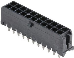 43045-2213, Headers &amp; Wire Housings 3MM 2R V 22P SMT HDR AU W/KINK PC TAIL