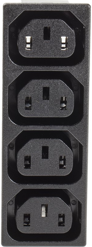 0909.0021, Разъем питания AC, разветвитель, 10А, 250В AC, IEC 60320, C13(F), пайка