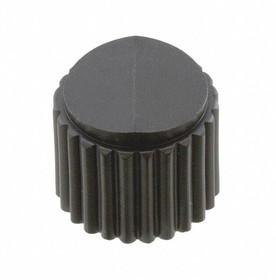 11K5029-KMNB, Control Knob, Round Nylon Black 12.7mm 12.7mm