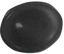 32432, Резиновая прокладка / ножка, Клейкий, 9.5 мм, Dome, Черный
