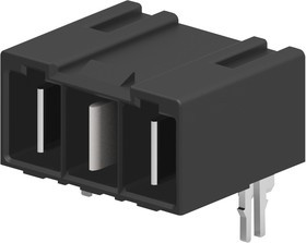 2204529-1, Прямоугольный разъем питания, 3 контакт(-ов), ELCON Mini, Through Hole Mount Right Angle, Пайка