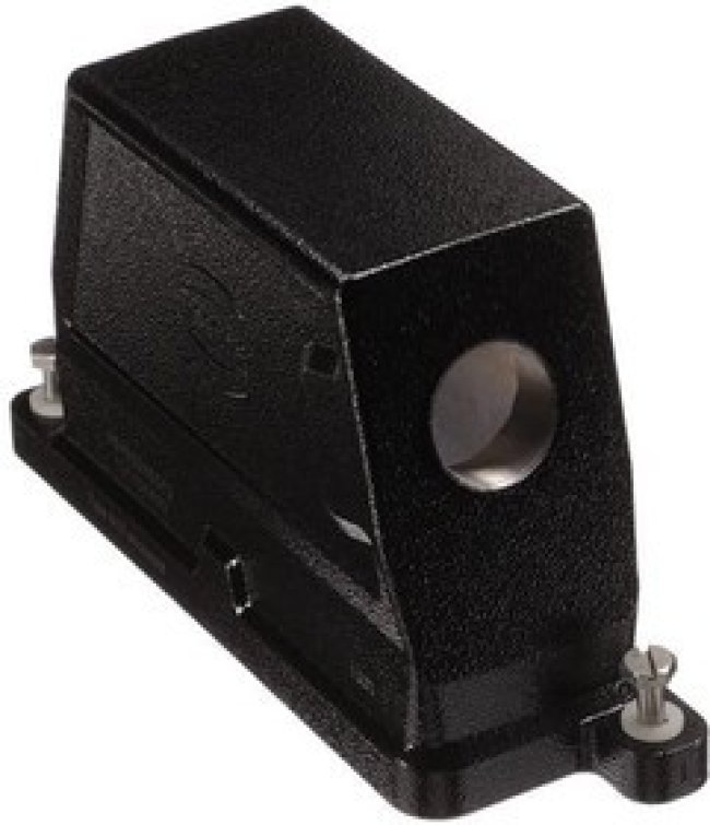 09400240512, Heavy Duty Power Connectors METAL HOOD HAN 24B SCW LCKING