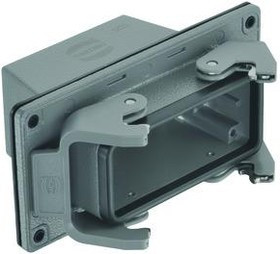 19300161121, Heavy Duty Power Connectors 16B Pnl Fd Thru Hsng Double LeverM32