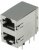 5569381-1, Conn RJ-45 F 16 POS 1.27mm Solder RA Thru-Hole 16 Terminal 2 Port Cat 5 Tray 5569381-1, Conn RJ-45 F 16 POS 1.27mm Solder RA Thru-Hole 16 Terminal 2 Port Cat 5 Tray