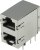 5569381-1, Conn RJ-45 F 16 POS 1.27mm Solder RA Thru-Hole 16 Terminal 2 Port Cat 5 Tray 5569381-1, Conn RJ-45 F 16 POS 1.27mm Solder RA Thru-Hole 16 Terminal 2 Port Cat 5 Tray