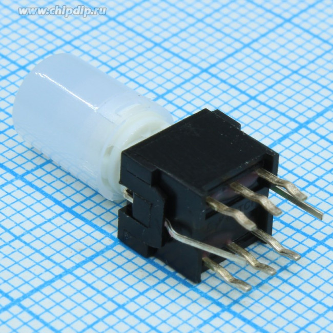 LP4OA1PBCTG, Pushbutton Switches DPDT ON MOM 2.3 VDC GRN LED