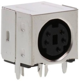 KMDGX-5S-BS, Circular DIN Connectors 5P R/A FULL SHIELD GOLD PLATED