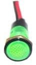 FL1P-8NW-1-G12V, LED Panel Mount Indicators LED GRN 8MM NUT 12VAC/DC