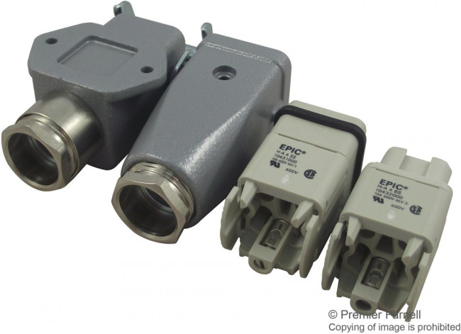 120068-0294, Micro-Change Connector, M12 x 1 mm, Male Thread, 4 Poles, Plug / M12 x 1 mm, Female Thread, 4 Poles, Socket