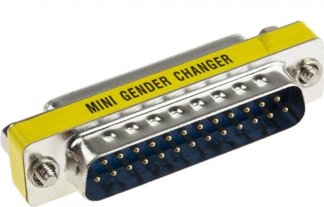 D Sub Adapter Male 25 Way D-Sub to Female 25 Way D-Sub